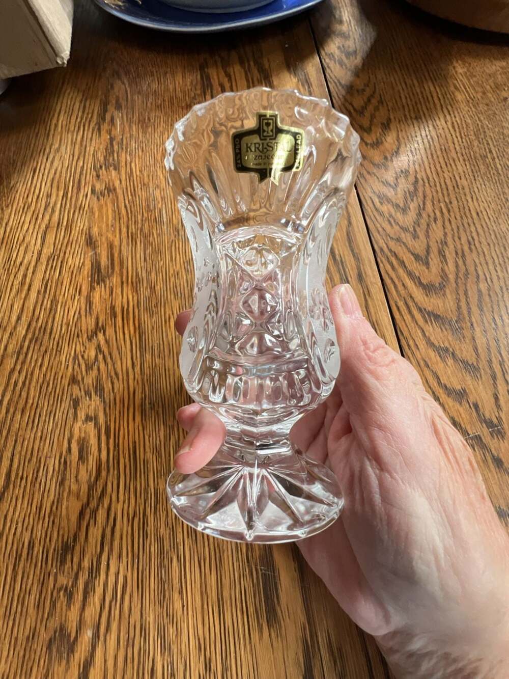 Kristal Zajecar 24% Lead Crystal Bud Vase